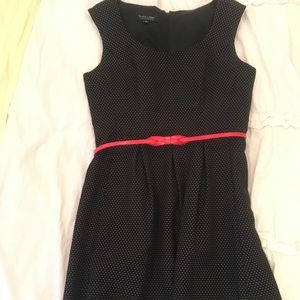 Evan-Picone Black Label Black Polka Dot Dress